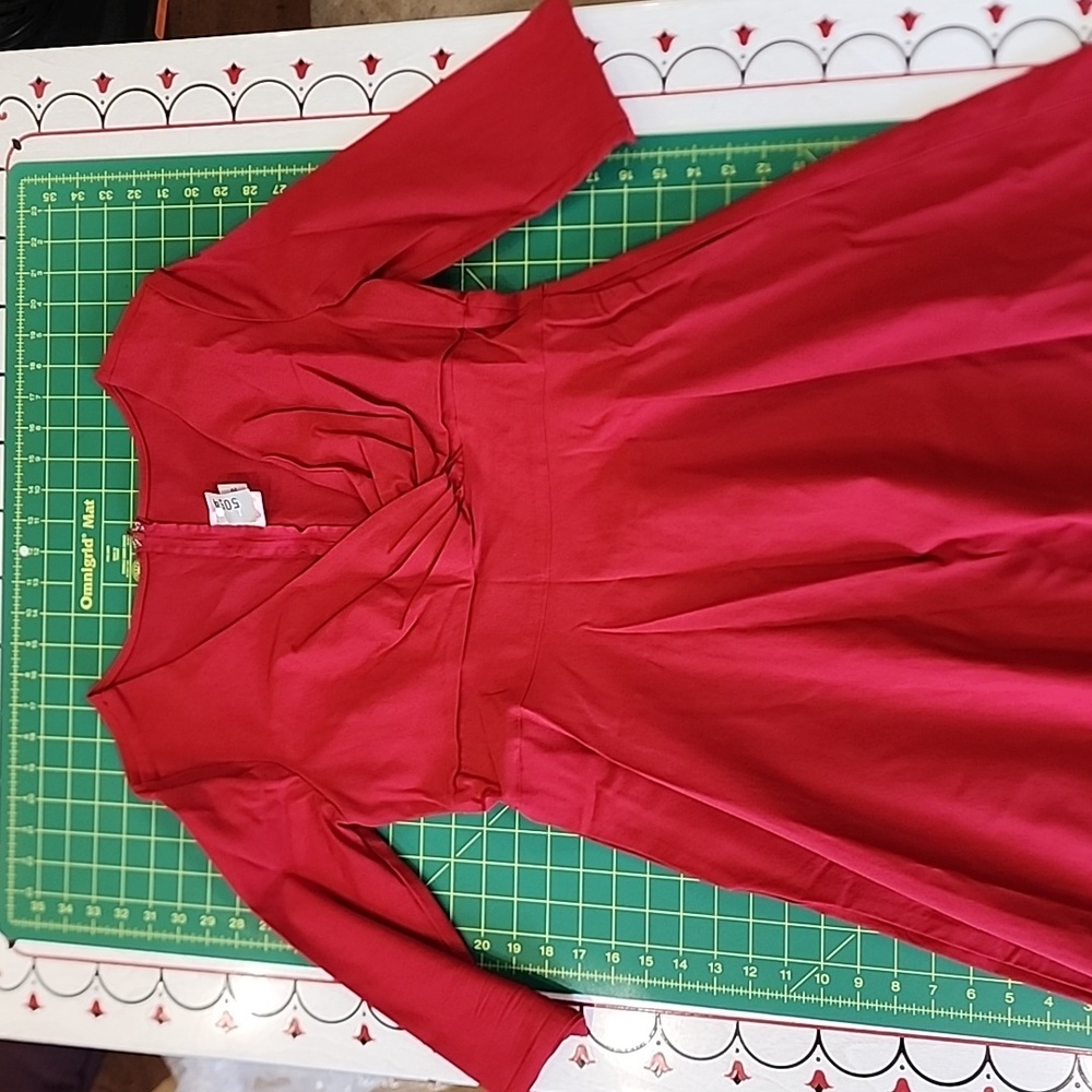 OG red PUG Erin dress, 2X
